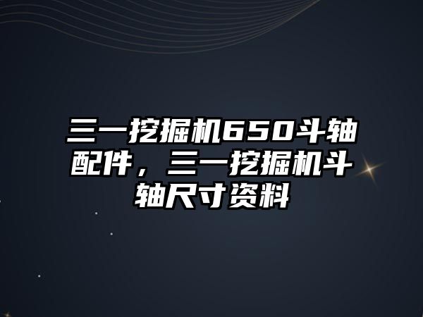 三一挖掘機(jī)650斗軸配件，三一挖掘機(jī)斗軸尺寸資料