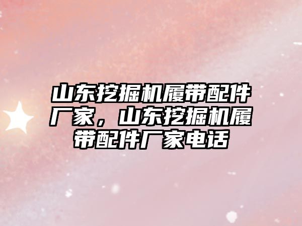 山東挖掘機履帶配件廠家，山東挖掘機履帶配件廠家電話