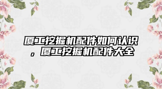 廈工挖掘機(jī)配件如何認(rèn)識，廈工挖掘機(jī)配件大全