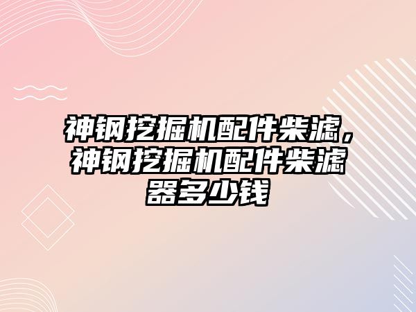 神鋼挖掘機配件柴濾，神鋼挖掘機配件柴濾器多少錢