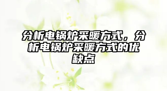 分析電鍋爐采暖方式，分析電鍋爐采暖方式的優(yōu)缺點