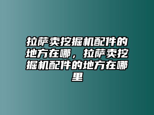 拉薩賣挖掘機配件的地方在哪，拉薩賣挖掘機配件的地方在哪里