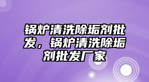 鍋爐清洗除垢劑批發(fā)，鍋爐清洗除垢劑批發(fā)廠家