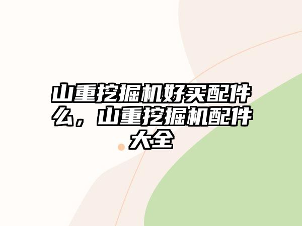 山重挖掘機好買配件么，山重挖掘機配件大全