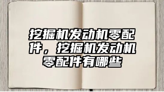 挖掘機發(fā)動機零配件，挖掘機發(fā)動機零配件有哪些