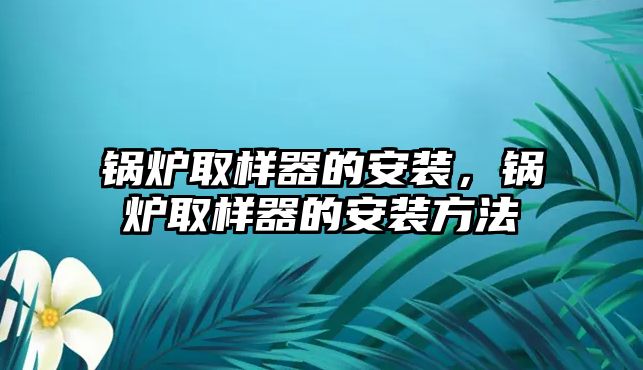 鍋爐取樣器的安裝，鍋爐取樣器的安裝方法