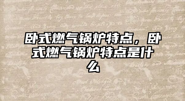 臥式燃?xì)忮仩t特點，臥式燃?xì)忮仩t特點是什么