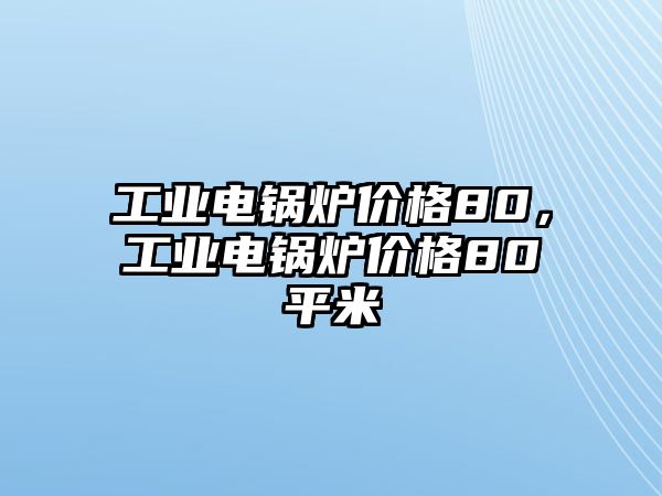 工業(yè)電鍋爐價(jià)格80，工業(yè)電鍋爐價(jià)格80平米