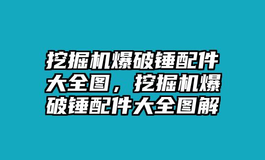 挖掘機爆破錘配件大全圖，挖掘機爆破錘配件大全圖解