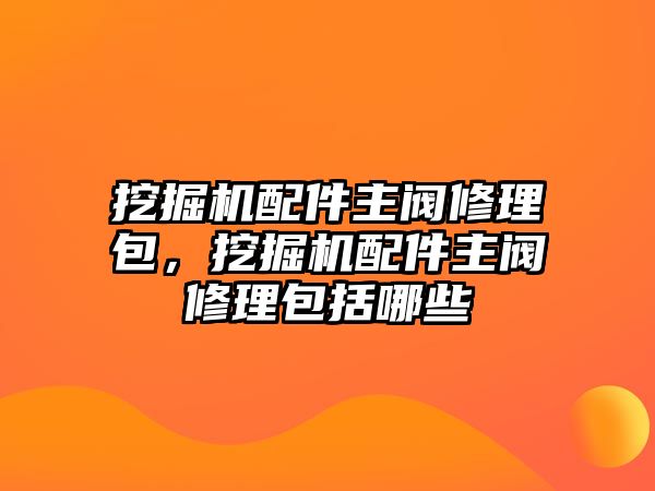 挖掘機(jī)配件主閥修理包，挖掘機(jī)配件主閥修理包括哪些