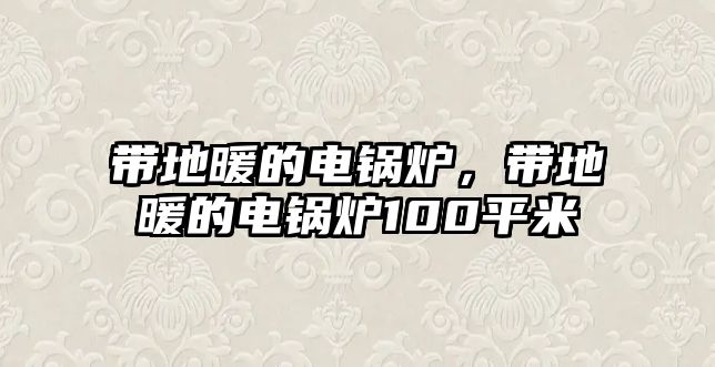 帶地暖的電鍋爐，帶地暖的電鍋爐100平米