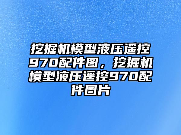 挖掘機模型液壓遙控970配件圖，挖掘機模型液壓遙控970配件圖片