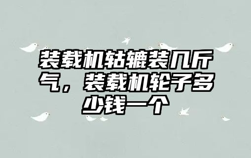 裝載機轱轆裝幾斤氣，裝載機輪子多少錢一個