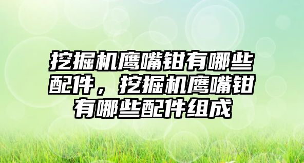 挖掘機(jī)鷹嘴鉗有哪些配件，挖掘機(jī)鷹嘴鉗有哪些配件組成