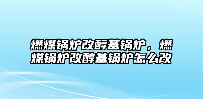 燃煤鍋爐改醇基鍋爐，燃煤鍋爐改醇基鍋爐怎么改