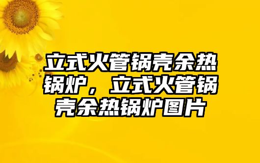 立式火管鍋殼余熱鍋爐，立式火管鍋殼余熱鍋爐圖片