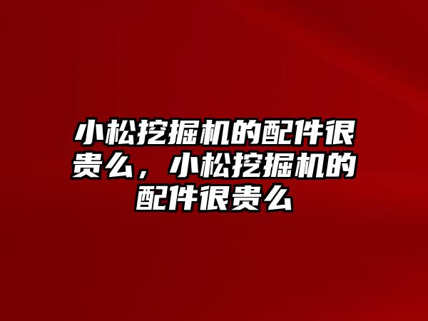 小松挖掘機(jī)的配件很貴么，小松挖掘機(jī)的配件很貴么