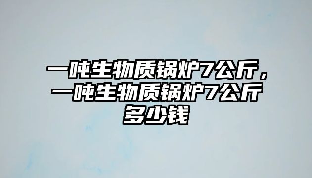 一噸生物質(zhì)鍋爐7公斤，一噸生物質(zhì)鍋爐7公斤多少錢