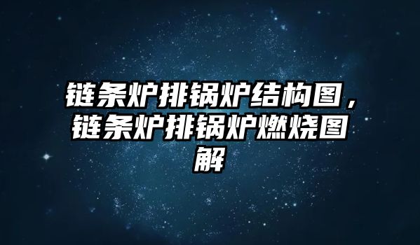 鏈條爐排鍋爐結(jié)構(gòu)圖，鏈條爐排鍋爐燃燒圖解