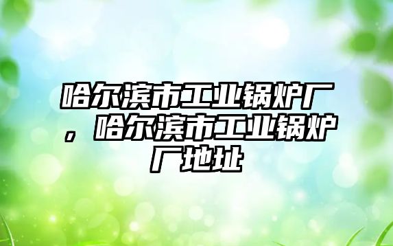 哈爾濱市工業(yè)鍋爐廠，哈爾濱市工業(yè)鍋爐廠地址