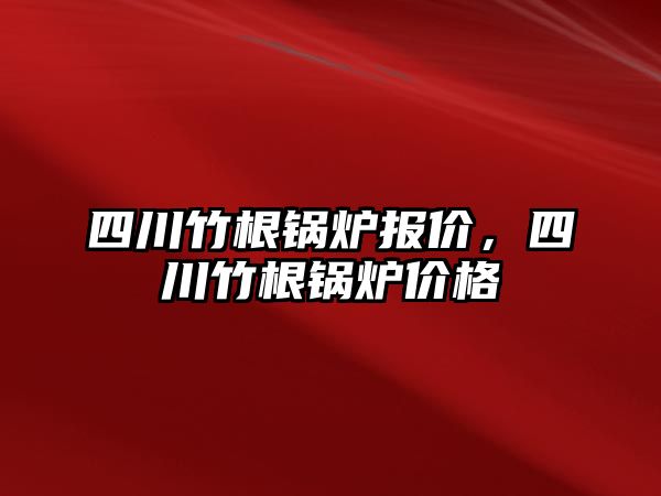 四川竹根鍋爐報價，四川竹根鍋爐價格