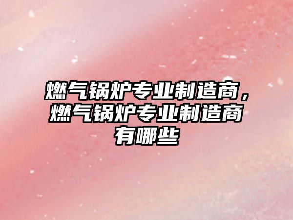 燃氣鍋爐專業(yè)制造商，燃氣鍋爐專業(yè)制造商有哪些