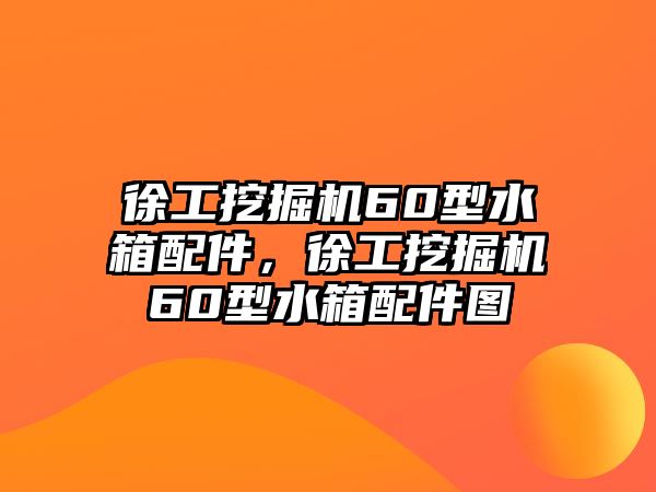 徐工挖掘機60型水箱配件，徐工挖掘機60型水箱配件圖