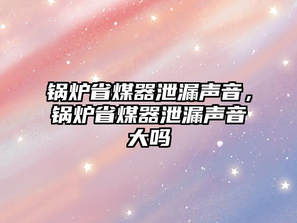 鍋爐省煤器泄漏聲音，鍋爐省煤器泄漏聲音大嗎