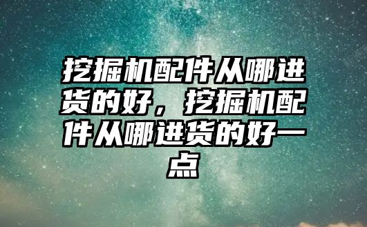 挖掘機配件從哪進貨的好，挖掘機配件從哪進貨的好一點