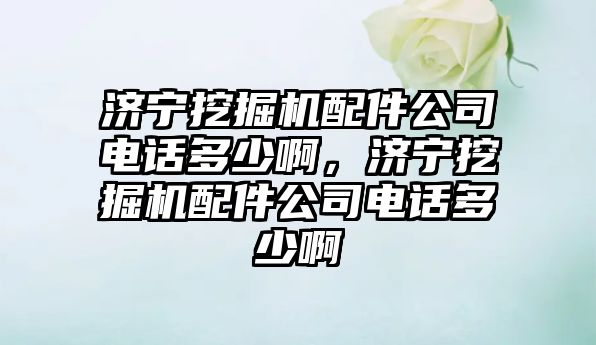 濟寧挖掘機配件公司電話多少啊，濟寧挖掘機配件公司電話多少啊