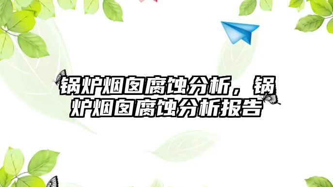 鍋爐煙囪腐蝕分析，鍋爐煙囪腐蝕分析報告