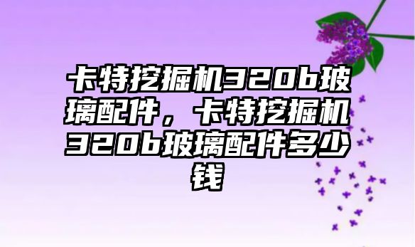 卡特挖掘機320b玻璃配件，卡特挖掘機320b玻璃配件多少錢