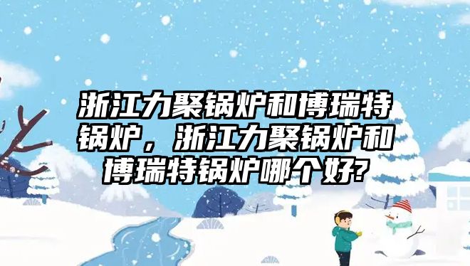 浙江力聚鍋爐和博瑞特鍋爐，浙江力聚鍋爐和博瑞特鍋爐哪個(gè)好?