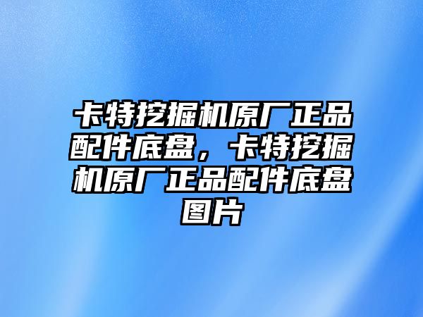 卡特挖掘機原廠正品配件底盤，卡特挖掘機原廠正品配件底盤圖片