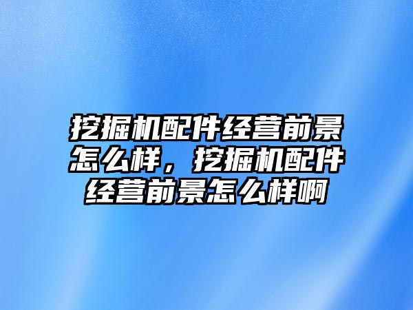 挖掘機(jī)配件經(jīng)營前景怎么樣，挖掘機(jī)配件經(jīng)營前景怎么樣啊