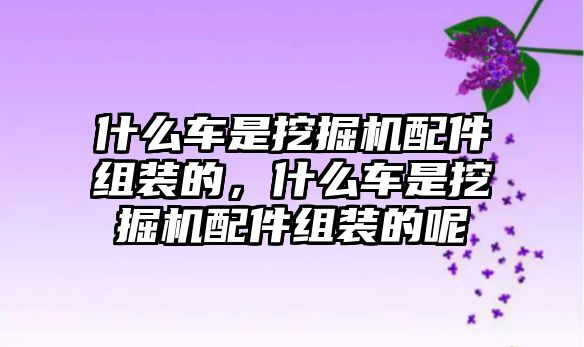 什么車是挖掘機配件組裝的，什么車是挖掘機配件組裝的呢