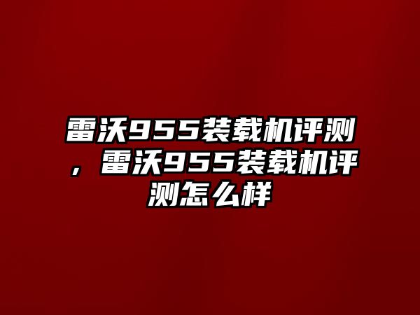 雷沃955裝載機(jī)評(píng)測(cè)，雷沃955裝載機(jī)評(píng)測(cè)怎么樣