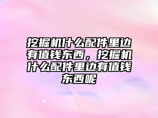 挖掘機(jī)什么配件里邊有值錢(qián)東西，挖掘機(jī)什么配件里邊有值錢(qián)東西呢