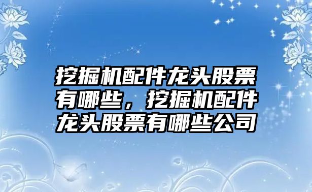 挖掘機(jī)配件龍頭股票有哪些，挖掘機(jī)配件龍頭股票有哪些公司