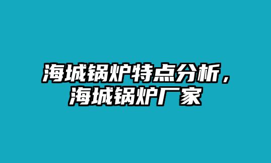 海城鍋爐特點(diǎn)分析，海城鍋爐廠家