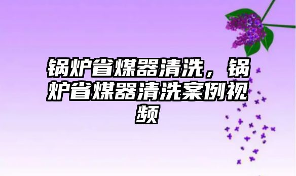 鍋爐省煤器清洗，鍋爐省煤器清洗案例視頻