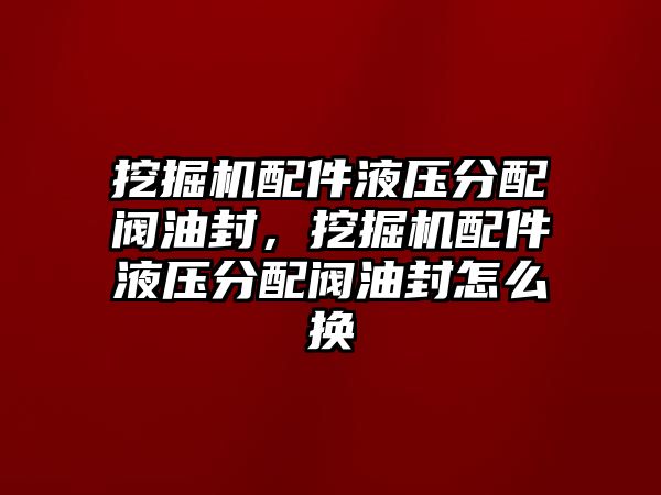 挖掘機配件液壓分配閥油封，挖掘機配件液壓分配閥油封怎么換