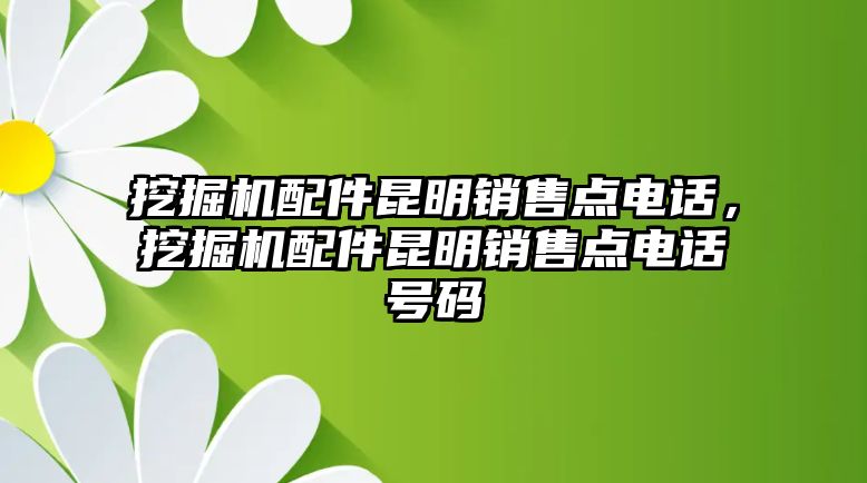 挖掘機(jī)配件昆明銷(xiāo)售點(diǎn)電話，挖掘機(jī)配件昆明銷(xiāo)售點(diǎn)電話號(hào)碼