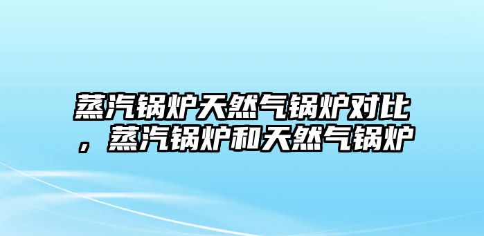 蒸汽鍋爐天然氣鍋爐對(duì)比，蒸汽鍋爐和天然氣鍋爐