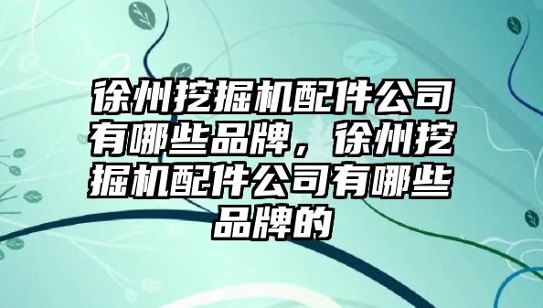 徐州挖掘機(jī)配件公司有哪些品牌，徐州挖掘機(jī)配件公司有哪些品牌的