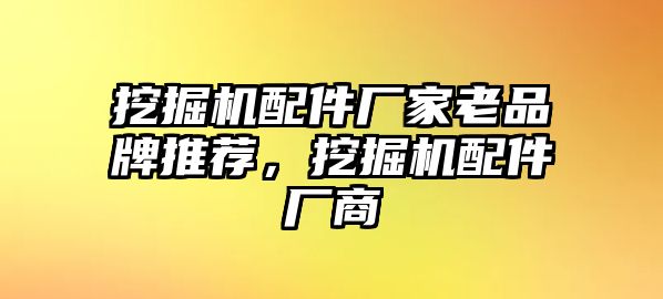 挖掘機(jī)配件廠家老品牌推薦，挖掘機(jī)配件廠商