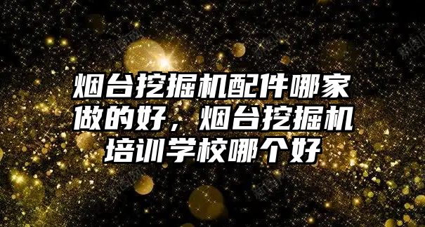 煙臺挖掘機配件哪家做的好，煙臺挖掘機培訓(xùn)學(xué)校哪個好