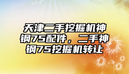 天津二手挖掘機(jī)神鋼75配件，二手神鋼75挖掘機(jī)轉(zhuǎn)讓