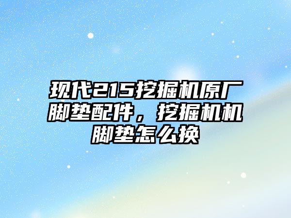 現(xiàn)代215挖掘機(jī)原廠腳墊配件，挖掘機(jī)機(jī)腳墊怎么換