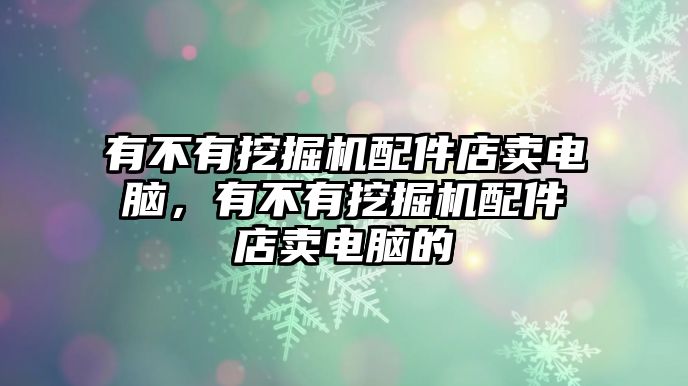 有不有挖掘機配件店賣電腦，有不有挖掘機配件店賣電腦的